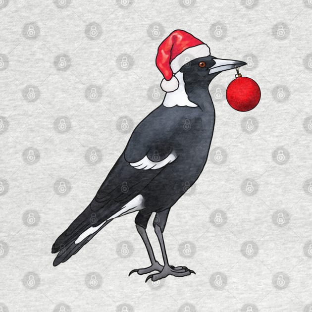 Festive Magpie by Meowmaddie